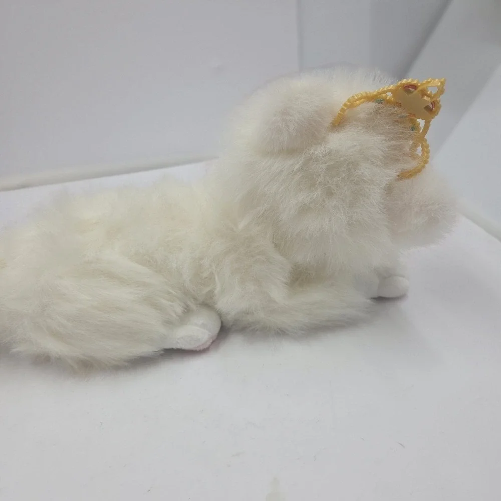 2004 Mattel Barbie Princess & the Pauper Interactive Serafina‎ White Cat Plush